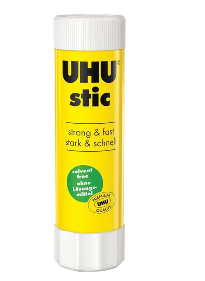 UHU UHU Glue Stick 8.2g Pack of 24 White, Washable Immediately Perfect for School, Screw on Cap  - Image 2