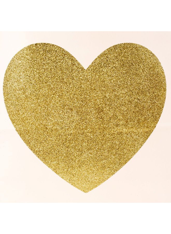 Hallmark 13" Large Gift Bag with Tissue Paper (Gold Glitter Heart) for Birthdays, Bridal Showers, Weddings, Anniversaries, Sweetest Day and More  - Image 4