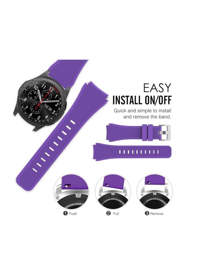 Silicone Buckle Bands 20MM Strap For Samsung Gear Sport/Watch 4/Watch 5/Watch 5 Pro/S2 classic/active 2 40mm 44mm/Amazfit GTS 3/4/4 Mini/Bip 3/Pro/GTS 2 mini/GTS 2e/Bip U - Image 4