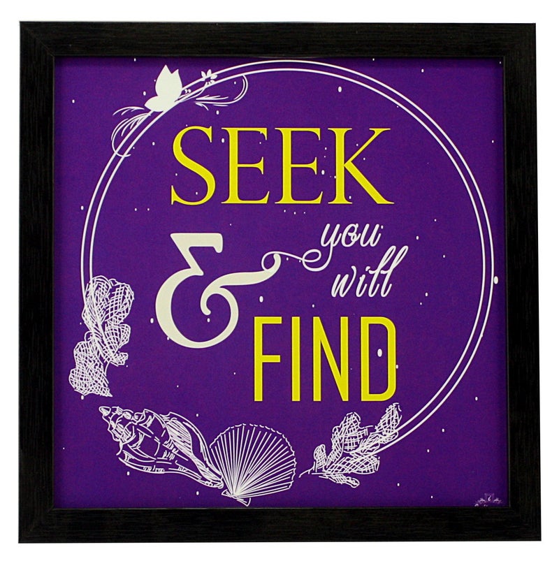 Indianara Set of 3 Spritual Quotes Framed Wall Hanging Laminated Paintings Matt Art Prints 9.5 inch x 9.5 inch each without Glass (1168BK) (9.5 inch X 9.5 inch, Black) - Image 3