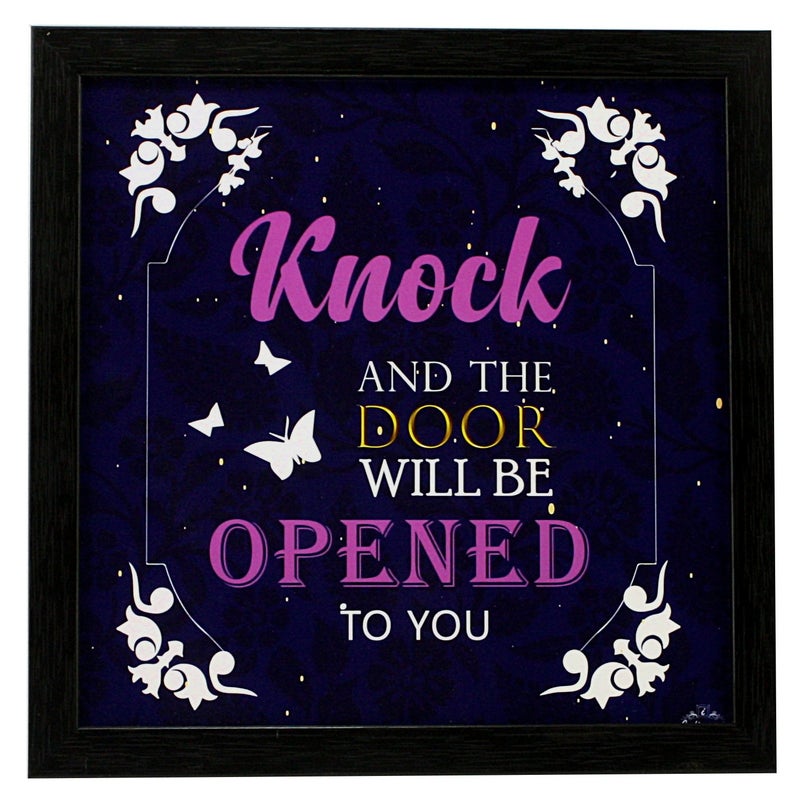 Indianara Set of 3 Spritual Quotes Framed Wall Hanging Laminated Paintings Matt Art Prints 9.5 inch x 9.5 inch each without Glass (1168BK) (9.5 inch X 9.5 inch, Black) - Image 4