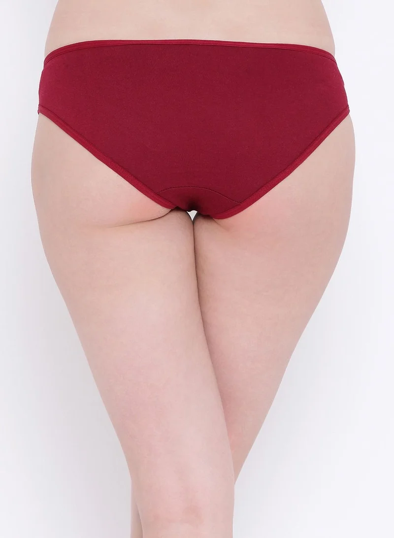 Clovia  Clovia Pack of 3 Low Waist Bikini Panties - Cotton  | Best Price UAE