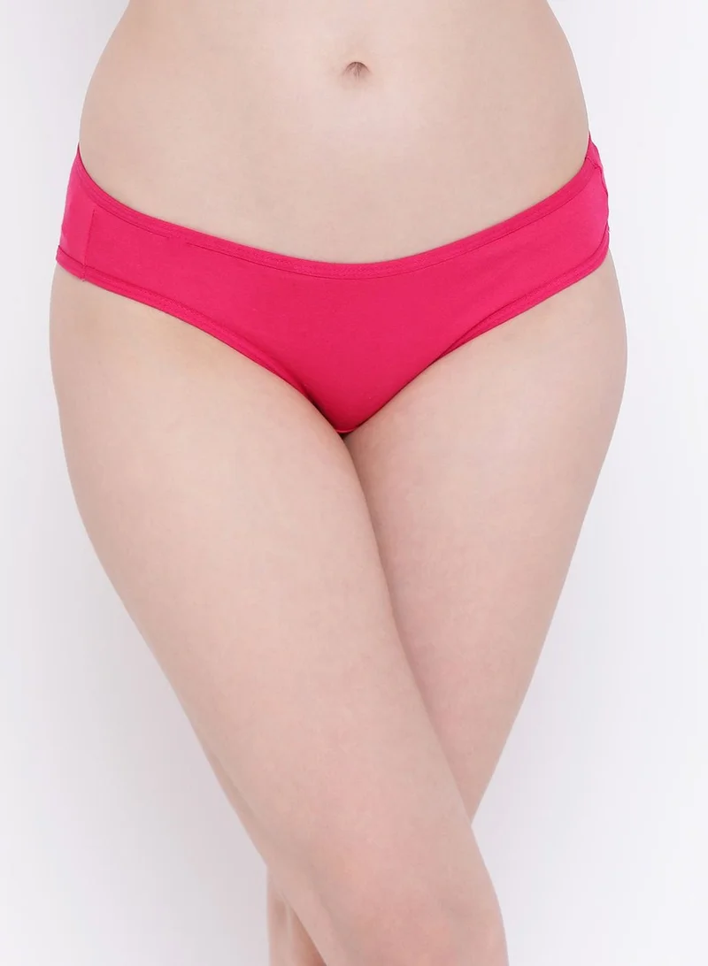 Clovia  Clovia Pack of 3 Low Waist Bikini Panties - Cotton  | Best Price UAE