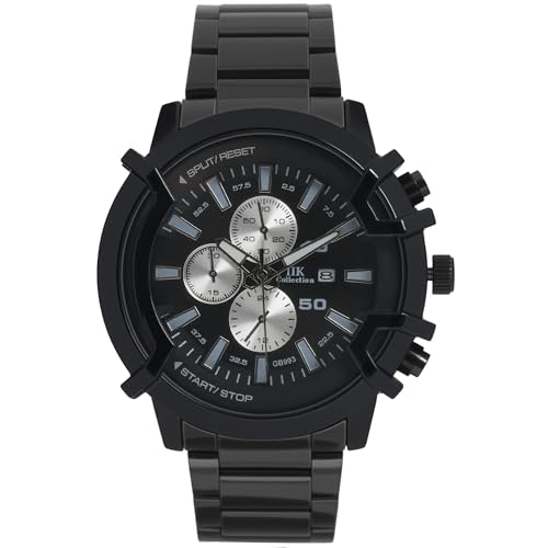 IIK COLLECTION Watch for Man Stainless Steel Chain|Long Battery Life with Long Lasting Polish Water Resistance| Trendy Design| Push Button Lock Durable Watch for Boys - Image 1