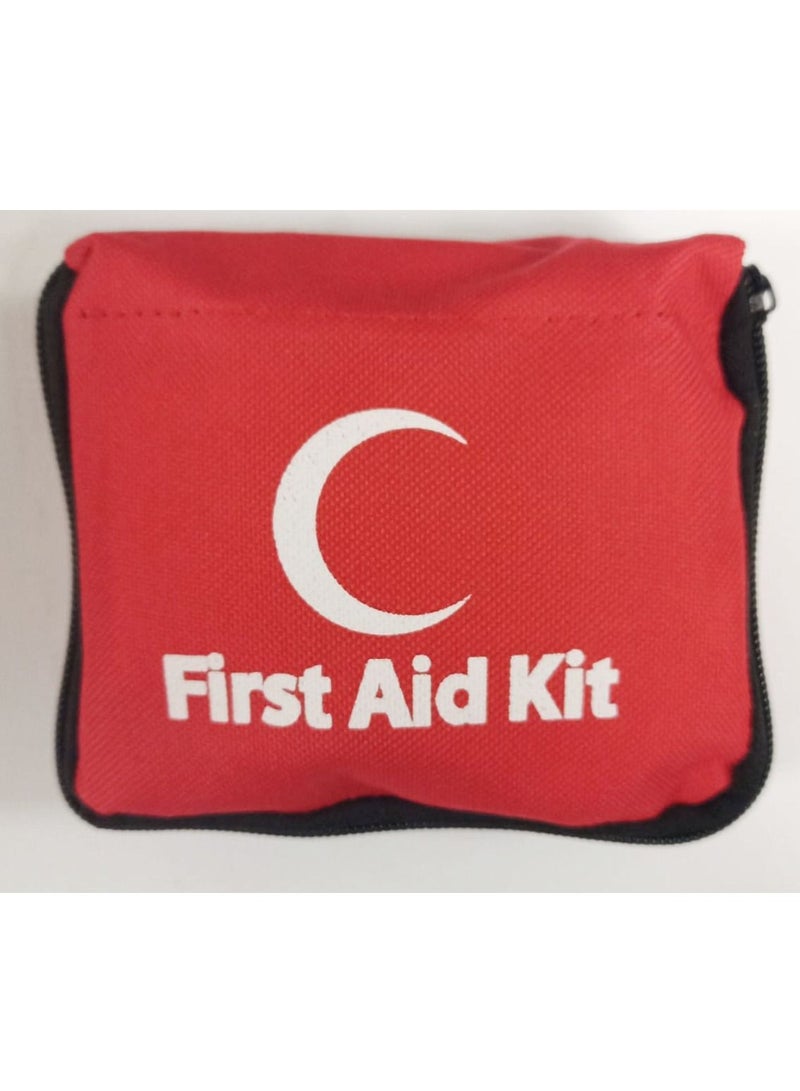 Yuwell Portable First Aid Kit Pouch With 13 Pieces Lightweight Small Emergency Bag Survival Kit For Emergencies At Home Outdoors Travel Car Camping Workplace Hiking And Survival  - Image 1