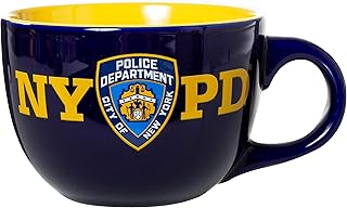 Artisan Owl Officially Licensed Police Department of New York NYPD Jumbo Extra Large 22oz Ceramic Latte Mug/Soup Mug - Image 1