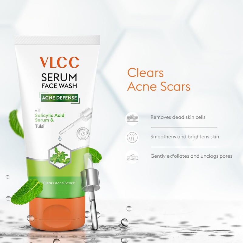 VLCC Salicylic Acid Tulsi Serum Facewash 150 ml to Fights Acne Scars for AM with Free Hyaluronic Acid Aloe Vera Serum Facewash 150 ml to Strengthen Skin Barrier for PM B1G1 - Image 4