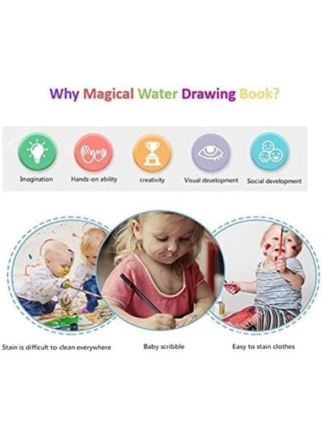 Magic Water Coloring Book for Girls: Educational and Fun Drawings, Mess-Free and Smudge-Free Coloring Book - Image 2