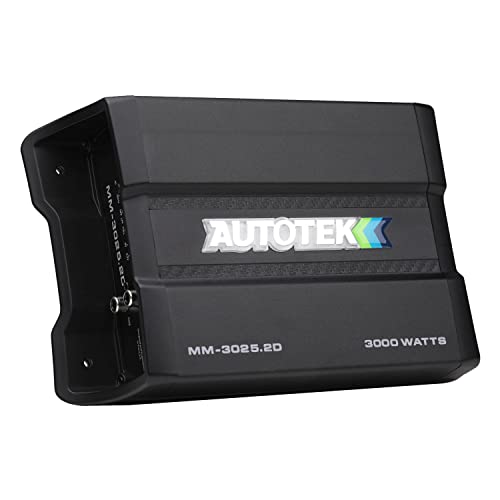 Autotek MM-3025.2D Mean Machine 3000 Watt Amplifier, Compact Bridgeable, 2 Channel Amplifier - Image 1