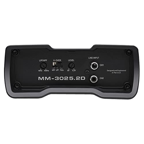 Autotek MM-3025.2D Mean Machine 3000 Watt Amplifier, Compact Bridgeable, 2 Channel Amplifier - Image 4