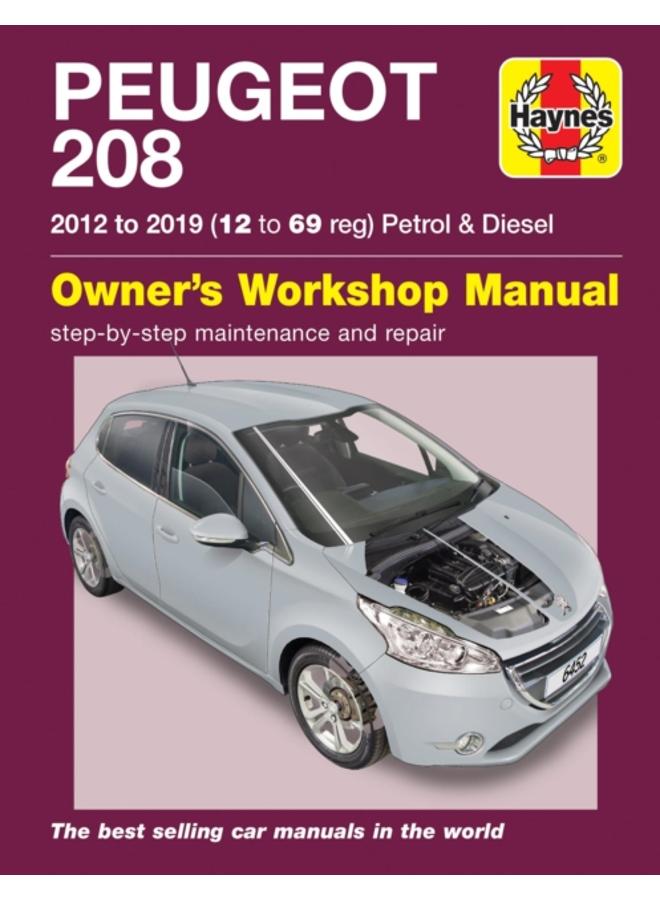 Peugeot 208 petrol & diesel (2012 to 2019) 12 to 69 reg : 2012 to 2019 
