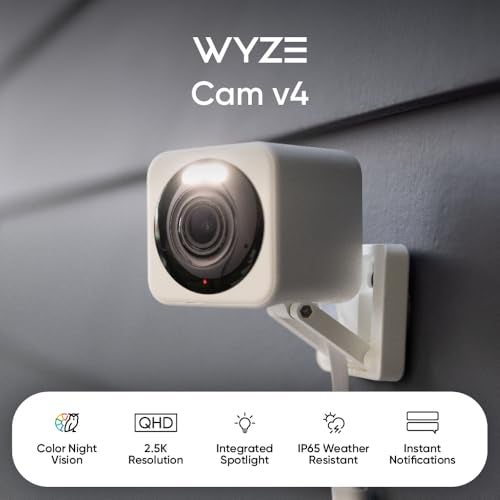 WYZE Cam v4 Latest Model 25K AI Security Camera IndoorOutdoor Cameras for Home Security Baby Monitor Pet Camera Vibrant Color Night Vision No Subscription Required Free Expert Help - Image 3