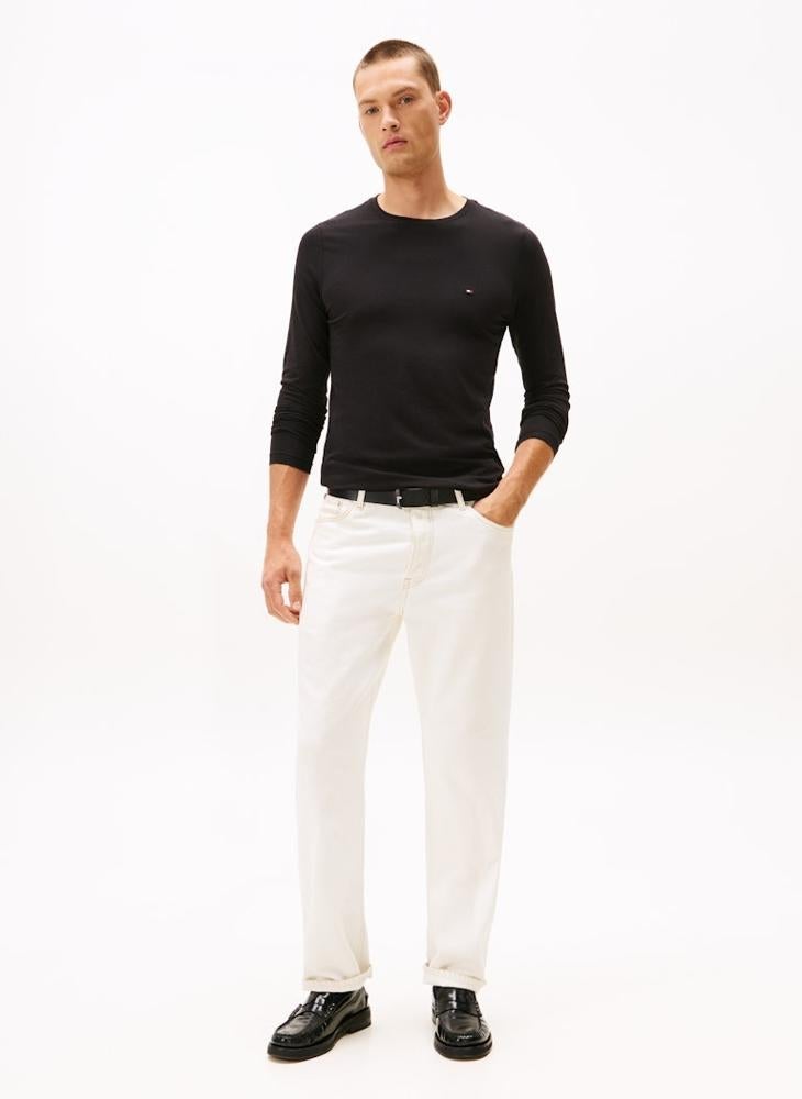 TOMMY HILFIGER Stretch Slim Fit Crew Neck T-Shirt - Image 4