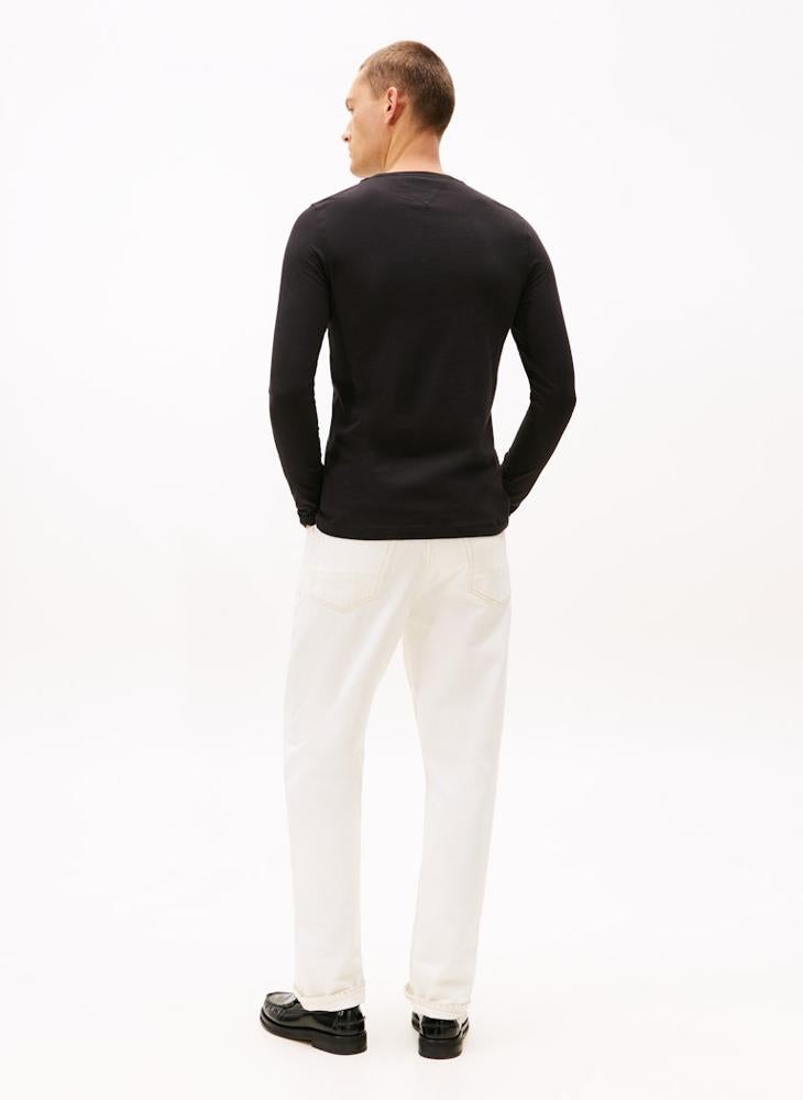 TOMMY HILFIGER Stretch Slim Fit Crew Neck T-Shirt - Image 2