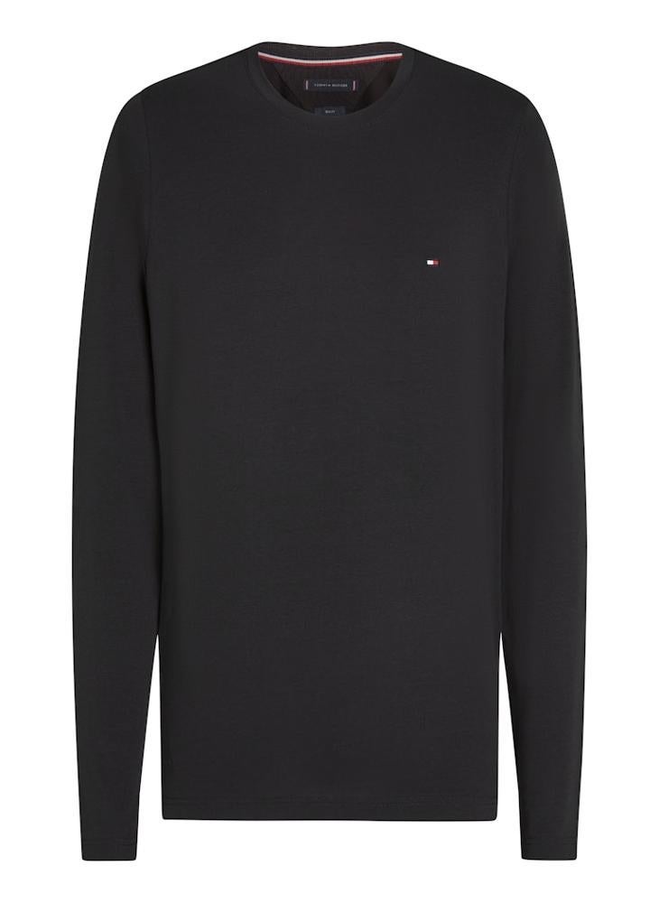 TOMMY HILFIGER Stretch Slim Fit Crew Neck T-Shirt - Image 5