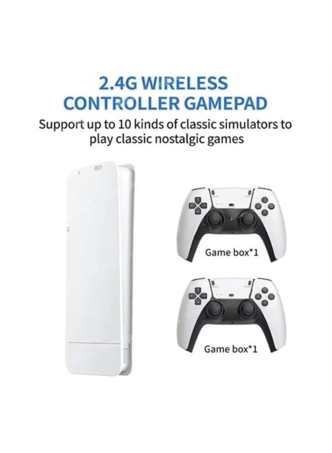 ACLIX Plug & Play Video TV Game 4K Ultra HD Game Stick with 15,000+ Built-in Games || 9 Emulators, Wireless Retro Game Console with 64GB Storage – Perfect for Kids, Family Fun, and Nostalgic Gaming – Easy Setup, Retro Gaming System – White - Image 4