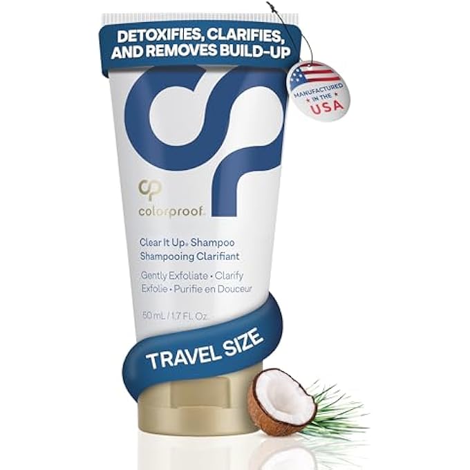 ColorProof CLEAR IT UP SHAMPOO, 1.7OZ - CLARIFYING, DETOX SHAMPOO FOR COLOR-TREATED HAIR, REMOVES BUILD-UP, ODORS, HARD WATER MINERALS, & CHLORINE, SULFATE-FREE, VEGAN - Image 2