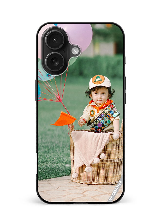 VR CREATIVE Protective Case Cover For Apple iPhone 16 Plus Boy In Basket Design Multicolour