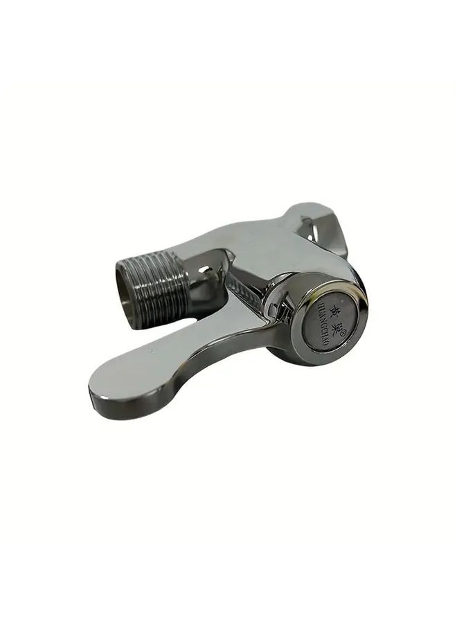 Heavy Duty Chrome Angle Valve 1pc Quick Shut Lever For Water Air Hydraulic Systems - Image 4