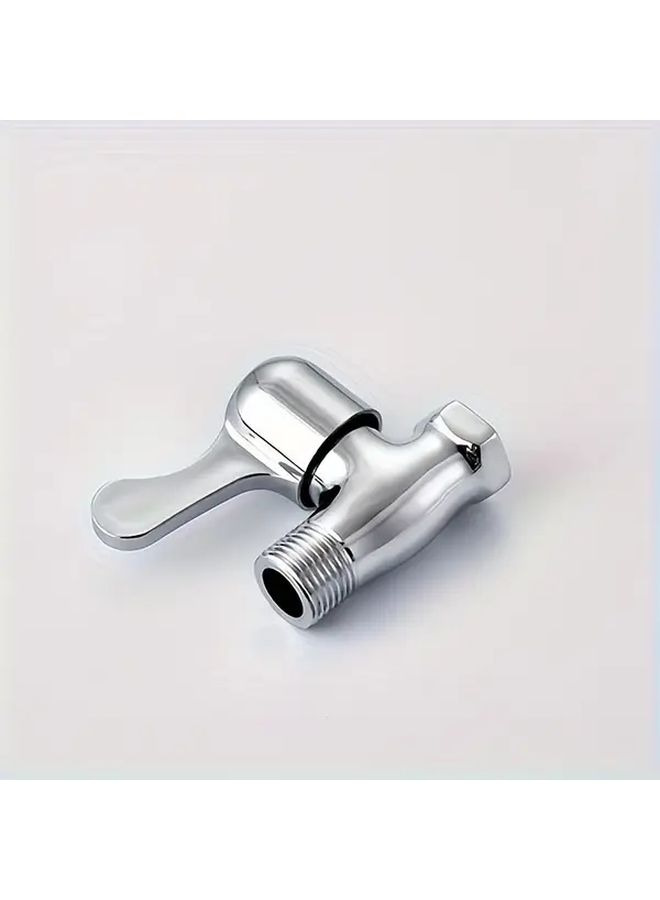 Heavy Duty Chrome Angle Valve 1pc Quick Shut Lever For Water Air Hydraulic Systems - Image 2