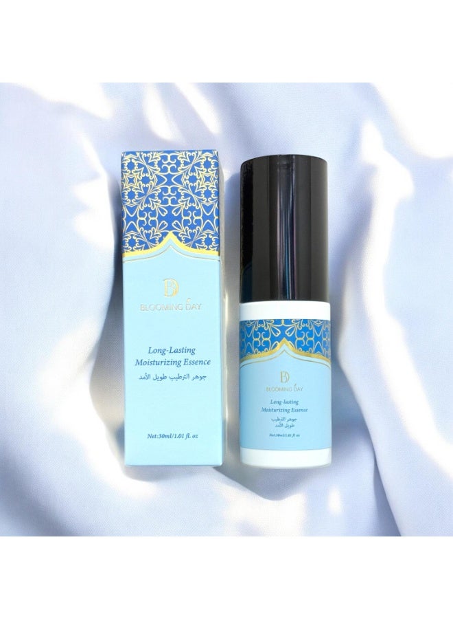 Blooming Day Long-Lasting Moisturizing Essence – 30ml | Lightweight Hydration Serum with Ectoin, Hyaluronic Acid & Pearl Extract | For All Skin Types | pH 6.9