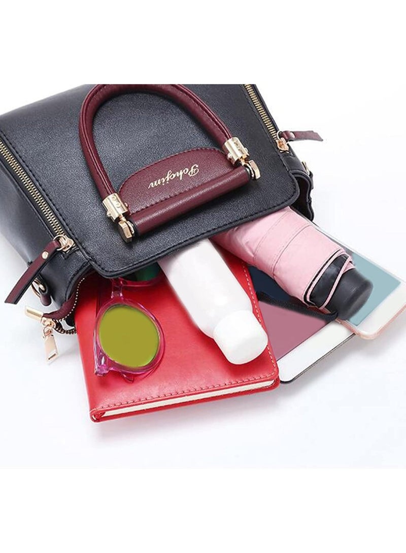 pohojim Women's Versatile Contrast Color Crossbody Bag, Ladies Large Capacity Shoulder Bag Handbag Tote Bags Clutch Bag, Fashion Daily Commuting Sling Bag Side Bag for Girls College Students - Image 3