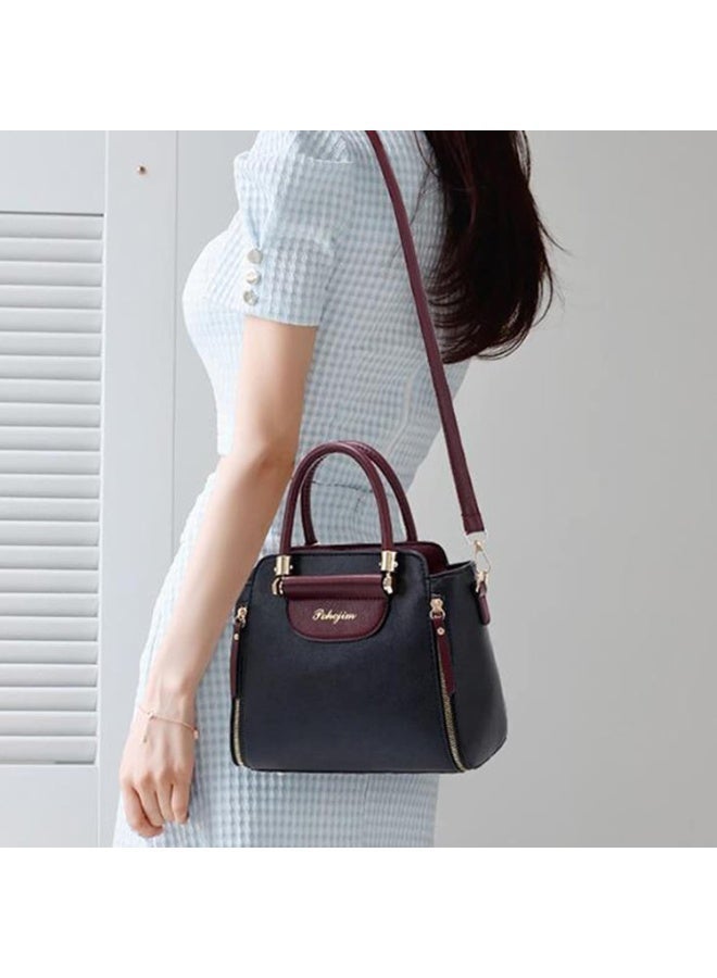 pohojim Women's Versatile Contrast Color Crossbody Bag, Ladies Large Capacity Shoulder Bag Handbag Tote Bags Clutch Bag, Fashion Daily Commuting Sling Bag Side Bag for Girls College Students - Image 2