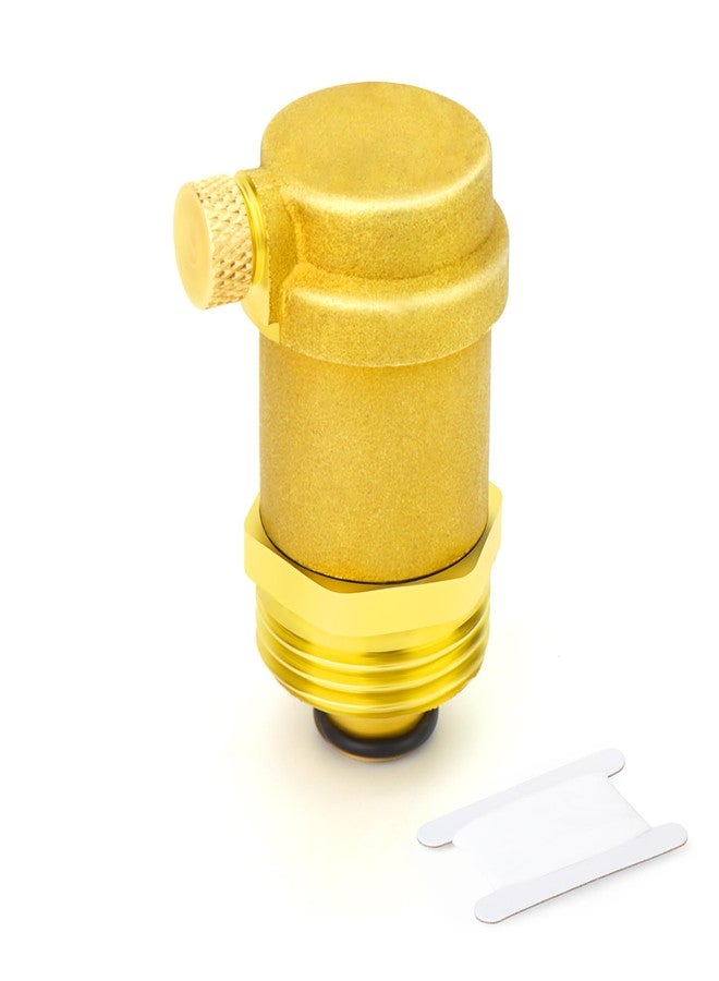 GASHER Automatic Air Vent Valve, 1/2" DN15 Air Release Valve, Brass Air Bleed Valve, for Solar Water Heater and HVAC System - Image 1