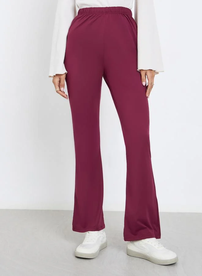 ستايلي ليقنز واسع بخصر مطاطي