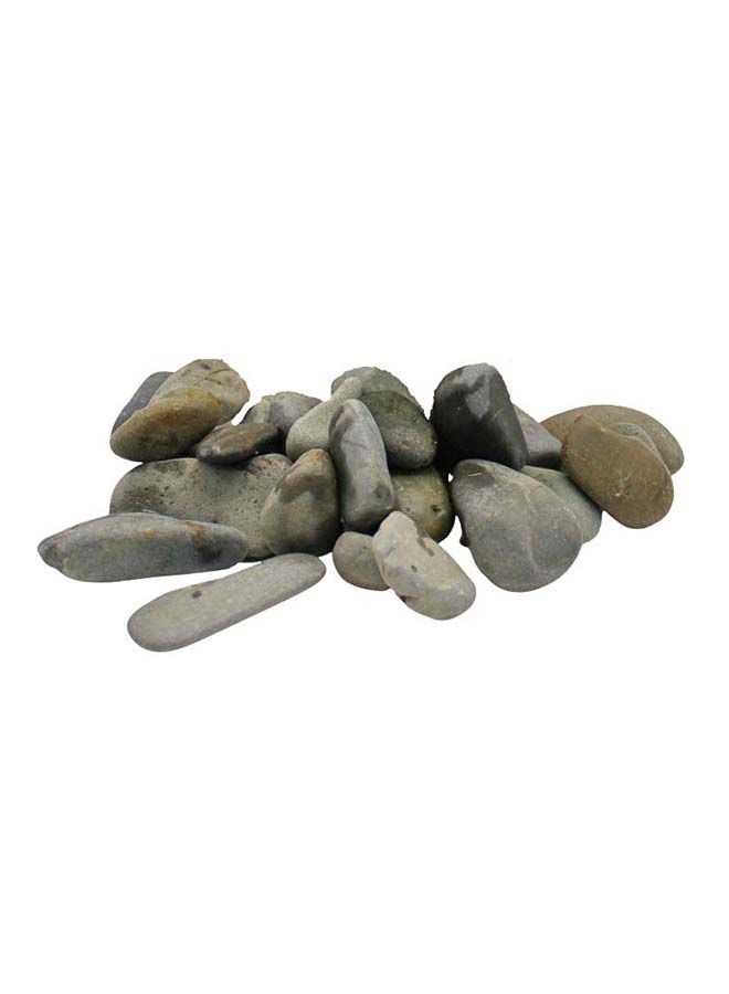FANCY FLOWERS Natural Polished Decorative Grey Stones Pebbles For Flowerpot, Garden And Aquarium Decoration (5) - Image 2