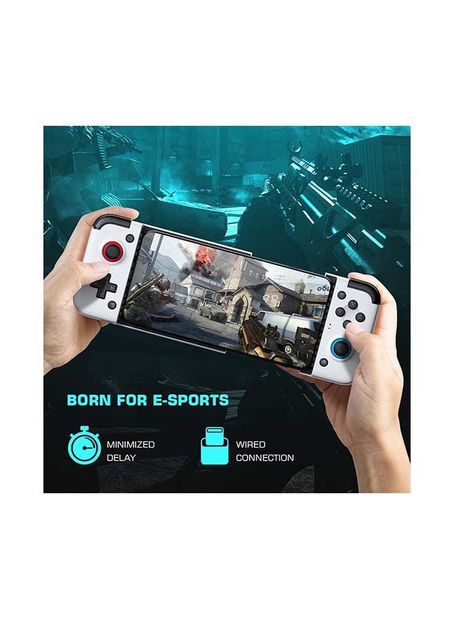 بيوينتي ذراع تحكم X2 للهواتف التي تعمل بنظام أندرويد - كلاود وستاديا وفورتكس للألعاب بتصميم سلكي مزود بمنفذ Type-C قابل للتحريك بزاوية 51 درجة، مصمم للرياضات الإلكترونية عن طريق التوصيل والتشغيل من دون بطار - Image 3