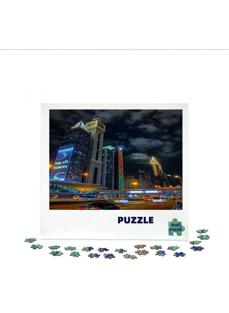 Anna 1000-Piece Thickened Paper Puzzle for Stress Relief and Decoration - Image 1