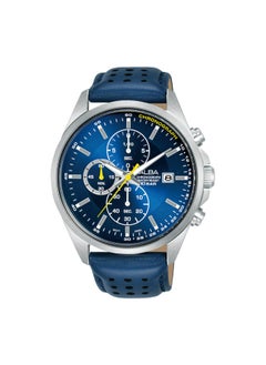 Alba Leather Chronograph Wrist Watch AM3951X1 