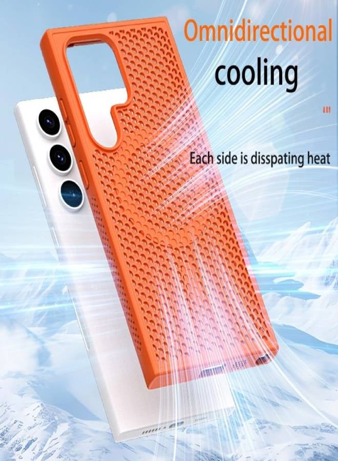 AROAQ Luxury Magnetic Mesh Heat Dissipation Phone Case for Samsung Galaxy S25 S24 S23 S22 Ultra Plus S 24 23 22 S24Ultra Anti-Drop Cooling Phone Cases, For Magsafe Charge Cover (Black) - Image 5