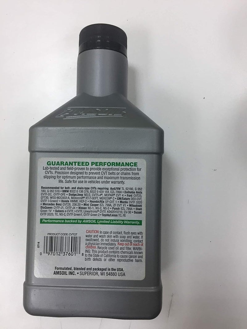 AMSOIL Synthetic CVT Fluid 946ML - Image 2