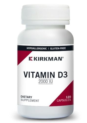 Kirkman Vitamin D3 2000 IU Capsules Hypo 120 ct - Image 2