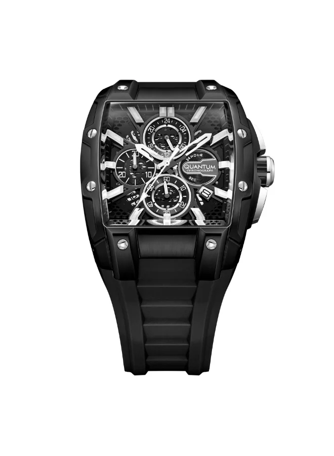 Quantum Men's Silicone Chronograph Watch HNG1161.051 - 43 mm