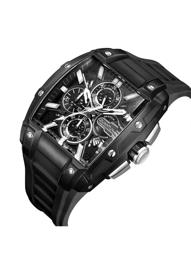 Quantum Men's Silicone Chronograph Watch HNG1161.051 - 43 mm