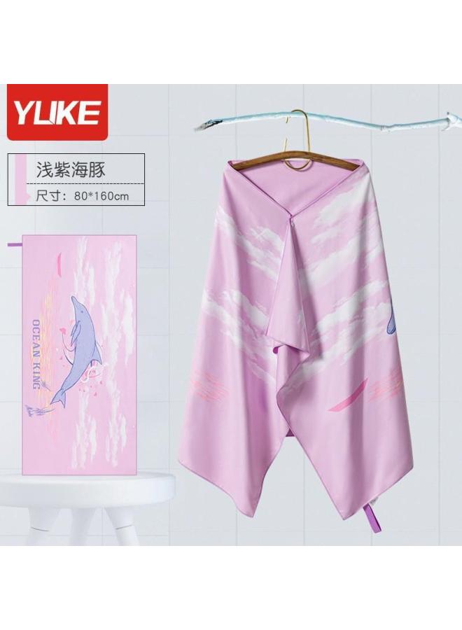 Adult Bath Towel Men's And Women's Double-sided Velvet Beach Towel Shawl Bedding Portable Outdoor Travel Towel