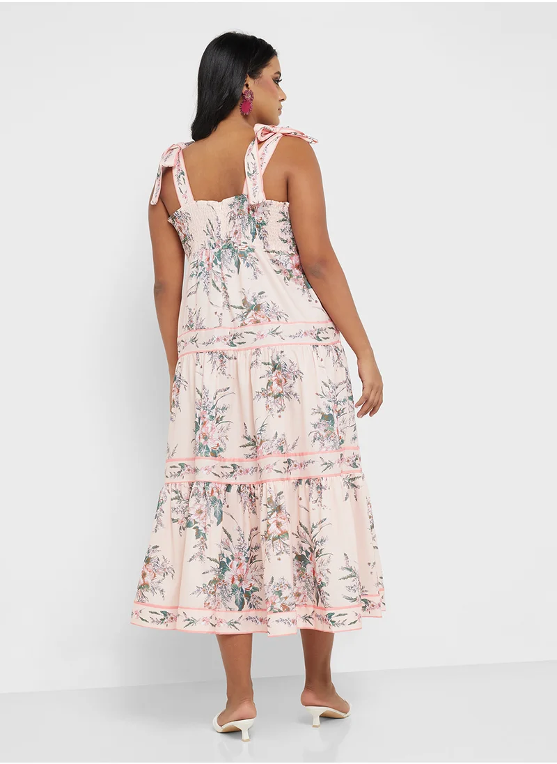 Khizana Plus size floral print dress