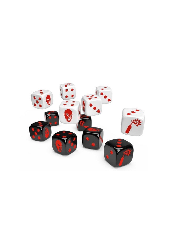CMON Zombicide 2nd Edition Special Black and White Dice | Strategy Board Game | Cooperative Game for Teens and Adults | Zombie Board Game | Ages 14+ | 1-6 Players | Avg. Playtime 1 Hour | Made by CMON - Image 4