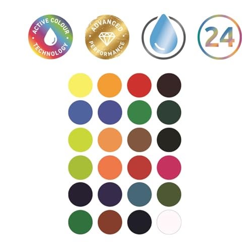 Derwent Inktense Paint Pan Set, Assorted Colors, 24 Count (2306318) - Image 4