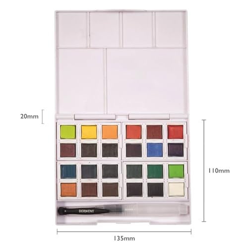 Derwent Inktense Paint Pan Set, Assorted Colors, 24 Count (2306318) - Image 5