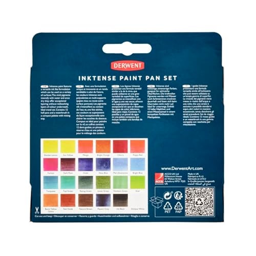 Derwent Inktense Paint Pan Set, Assorted Colors, 24 Count (2306318) - Image 3