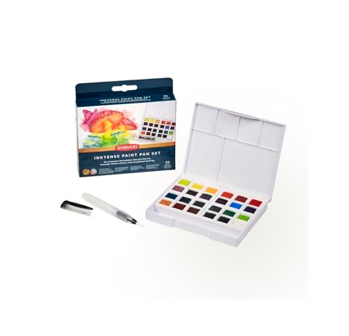 Derwent Inktense Paint Pan Set, Assorted Colors, 24 Count (2306318) - Image 1