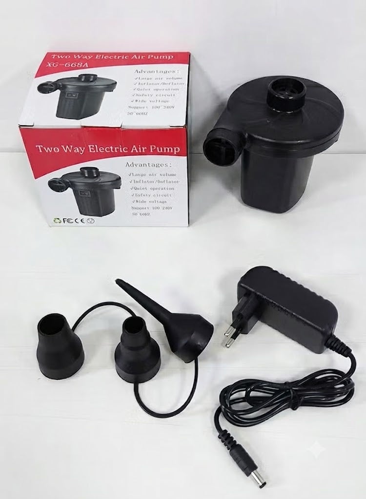 Lynacz Original Electric Air Pump for Inflatable Mattress, High-Speed Portable Air Pump with Inflate & Deflate Function, Compact Lightweight Air Pump for Air Beds, Swimming Pools, Inflatable Boats, Pool Floats, Vacuum Storage Bags, Camping & Outdoor Use, AC Powered, Black - Image 4