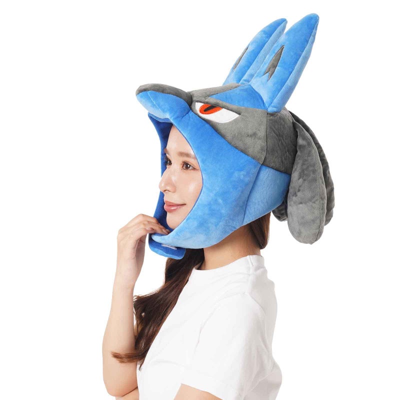 SAZAC Blue Lucario Pokemon Hat Costume for Adults - Premium Cozy Cap with Strap - Perfect Halloween Costume & Adult Cosplay - Image 5