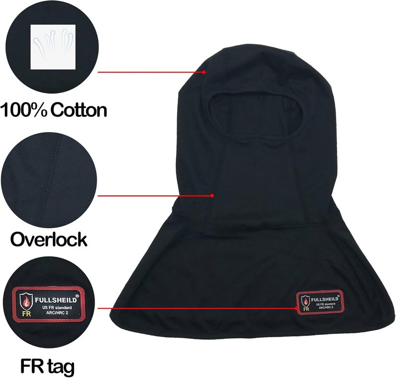 Fullsheild FR Balaclava Face Mask Flame Resistant Balaclava FR Mask for Men Arc Rated NFPA2112 CAT2 Cover Hood for Welding - Image 4
