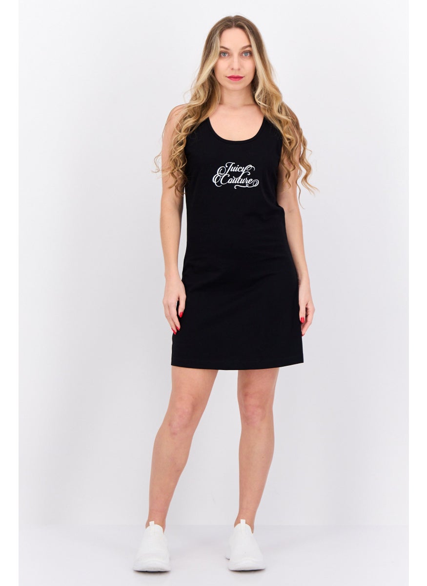 Juicy Couture Women Graphic Print Mini Dress, Black  - Image 4