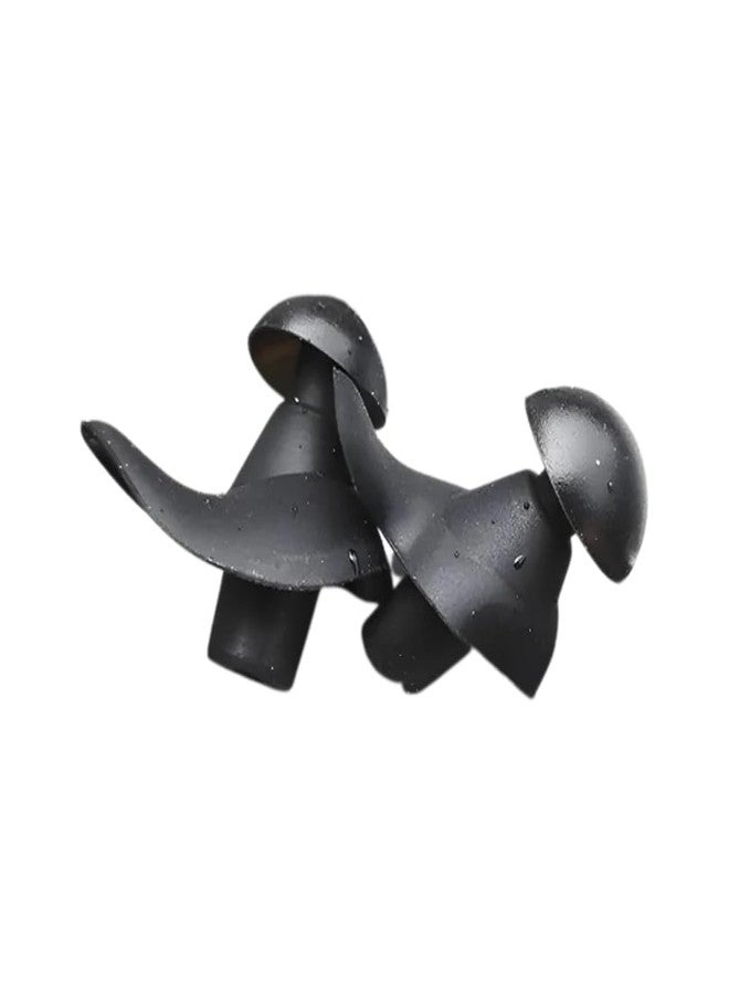 First Lens Waterproof Silicone Swimming Earplugs for Adults | Professional Noise-Canceling | Soft & Comfortable Fit | Ergonomic Design | Ideal for Swimming, Diving, Sleeping and Travel - Black - Image 1